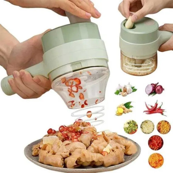 Tocator si maruntitor electric pentru alimente si legume 4 in 1, engros