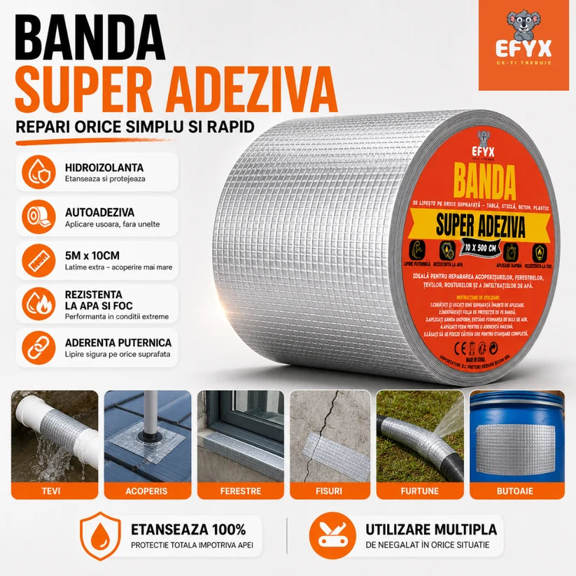 BANDA SUPER ADEZIVA 5M X 10CM