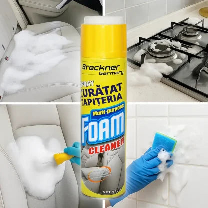 Spray cu spuma activa pentru curatat tapiterie cu perie 650ml 1+1 GRATIS